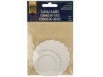 Canvas Scallop Circles Craft Embellishments | bulk buys
