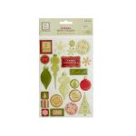 Christmas Joy Glitter Epoxy Stickers | bulk buys