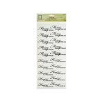Christmas Greetings Clear Cardmaking Stickers | bulk buys
