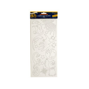 Halloween White Chipboard Shapes | bulk buys