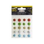 Christmas Glitter Brads Set | bulk buys