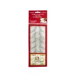 Poinsettia Silver Foil Stickers | bulk buys