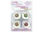Mini glitter shapes, pack of 4 | bulk buys