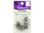 Metal slider beads, pack of 6 | bulk buys