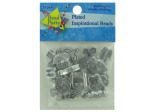 Plated inspirational beads, pack of 24 | bulk buys