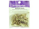 Gold pin backs, pack of 40 | bulk buys