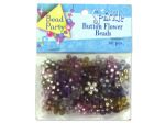 Sparkle button flower beads, pack of 60 | bulk buys