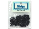 Small round black beads, pack of Hundred | bulk buys
