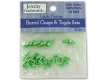 Green barrel clasps and toggles | bulk buys