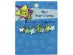 Pastel shell star charms, pack of 9 | bulk buys
