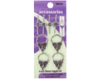 Large flower toggle sets, pack of 4 sets | bulk buys