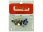 Sapphire rhinestones with mounts, pack of 18 | bulk buys