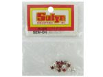 Sew-on red rhinestones, pack of 12 | bulk buys