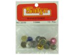 Large rhinestones, multiple colors, pack of Ten | bulk buys