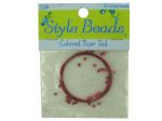 Red tiger tail with 32 crimp beads | bulk buys
