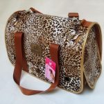 Exotic Leopard Printed Dog Carrying Bag Travel Bag for Pets Fashion