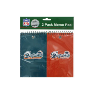 Miami Dolphins NFL note pads, pack of 2 | bulk buys