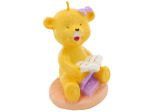 2.5 Inch x 3.5 Inch Reading Baby Bear Candle | bulk buys