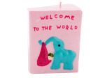 3.5 Inch x 2.5 Inch Pink Elephant With Baby Candle | bulk buys