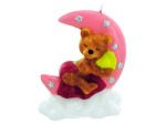 3.5 Inch x 4 Inch Pink Sleeping Bear Candle | bulk buys