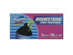 Drawstring trash bags, package of 6 30 gallon bags | bulk buys