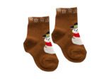 Brown Snowman Baby Socks Set for 1-2 Years | bulk buys