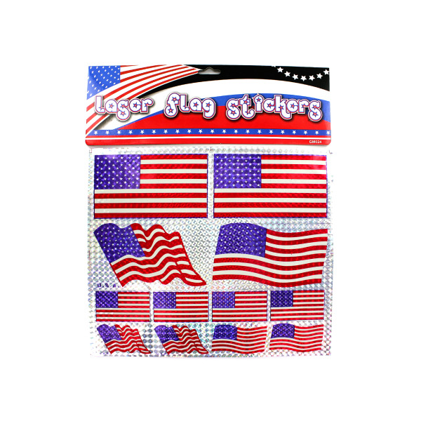 American flag laser stickers | bulk buys
