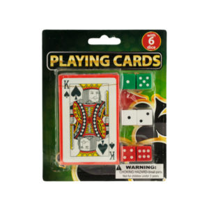 Vegas style playing card with dice | bulk buys