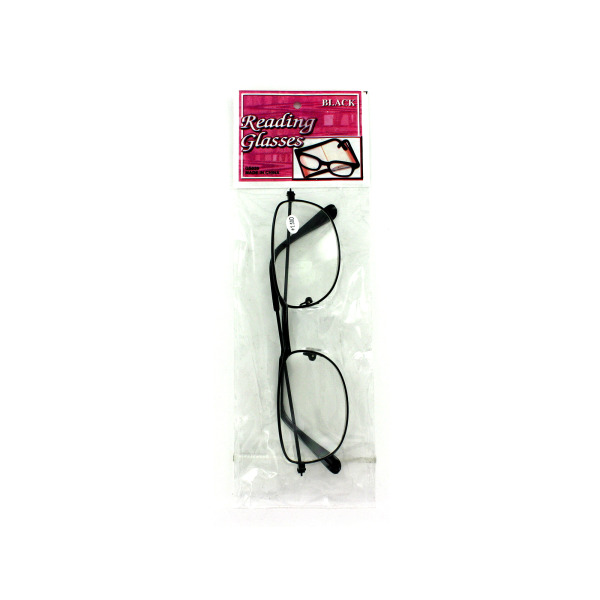 Reading glasses with black metal frame | bulk buys