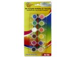 12 acrylic paints and 1 paintbrush | bulk buys