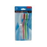 Medium bristle toothbrush with protective caps | sterling