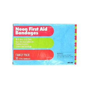 30 Neon first aid bandages | bulk buys