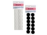 12 piece round self adhesive velcro pads | bulk buys