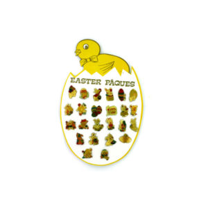 Easter pins, 24 assorted on display card | bulk buys
