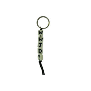 WWJD square bead keychain | bulk buys