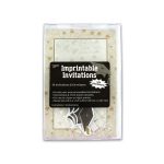 imprintable invitations Ten per pack 8 1/2 in x 5 1/2 beige w | bulk buys