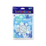 Snowflake invitations, pack of 8 | bulk buys