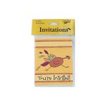 Turkey invitations, Thanksgiving, pack of 8 | bulk buys