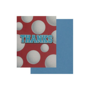 Volleyball thank you cards, set of 8 | bulk buys