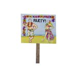 beach party double sided photo yard sign | bulk buys