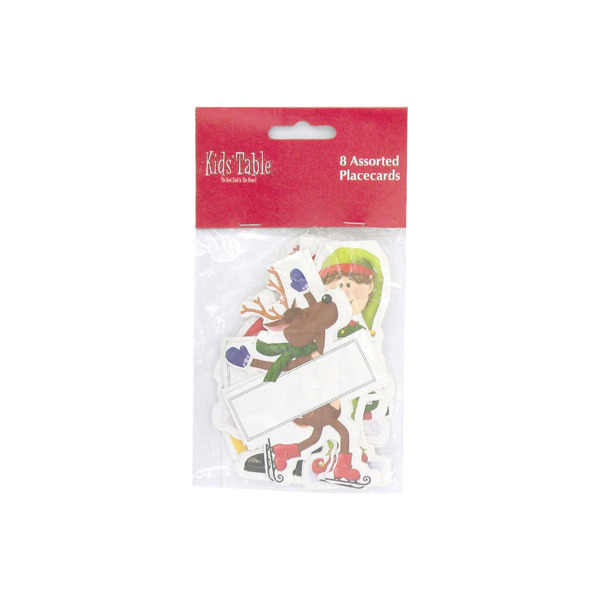Holiday Fun kids place cards, pack of 8 | bulk buys