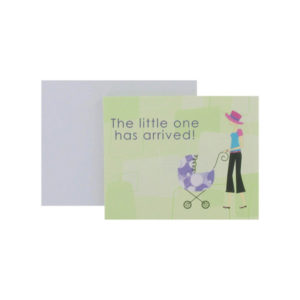 Baby announcements with modern mom, set of 8 | bulk buys