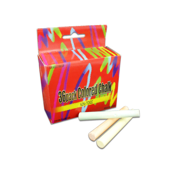 36 Pack colored chalk | bulk buys