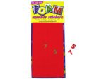 foam number stickers assorted sizes and colors | bulk buys