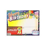 Birthday award certificates | bulk buys