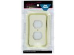 Outlet plate, cream and gold | bulk buys
