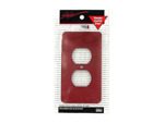 Electrical outlet cover, red | bulk buys
