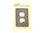 Grey ribbed electrical plate | bulk buys