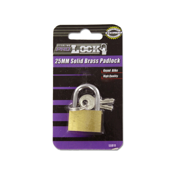 25MM Solid brass padlock | sterling