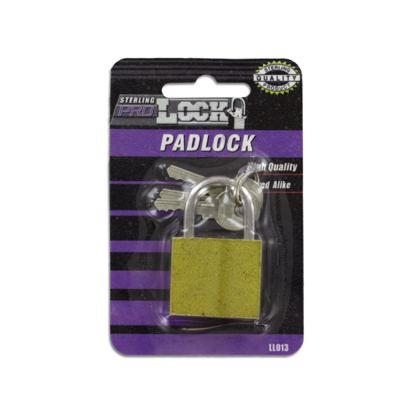 Padlock with keys | sterling